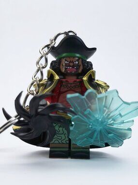 One Piece Blackbeard Custom Minifigure Keychain